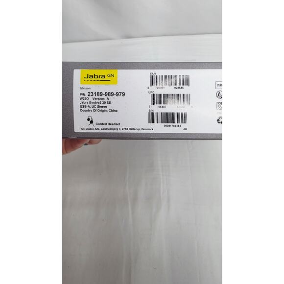 Jabra Gn Evolve 2 30 se  Wired Headset with Microphone DAMAGED BOX - Picture 11 of 12